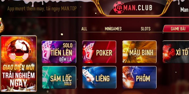 Game bài Liêng trên Manclub được thiết kế đồ họa bắt mắt