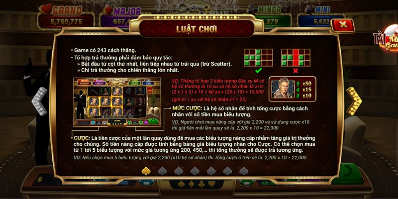 Hướng dẫn cách tham gia trò chơi Casino Royale 7 tại Manclub
