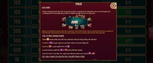 Luật chơi game bài Poker